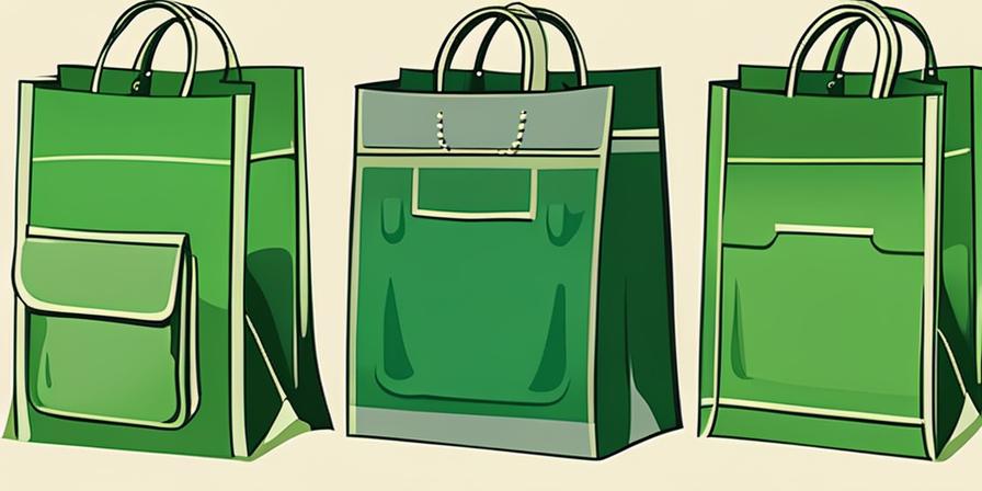 Bolsas de compra reutilizables verdes