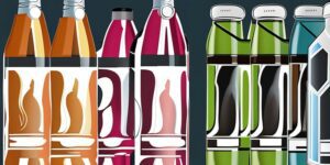 Botellero de plástico reciclado, diseño sostenible