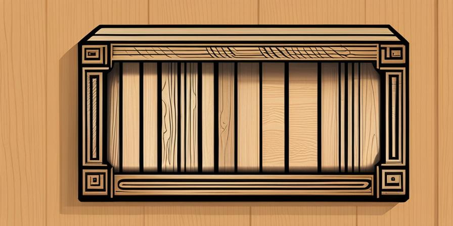 Caja de madera ecológica con diseño creativo