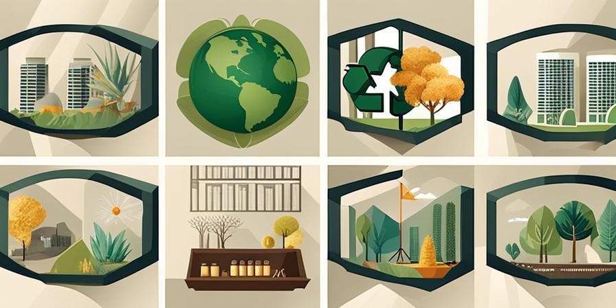Un collage de objetos reciclados para un futuro sostenible