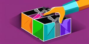 Manos creativas transformando cajas de cartón en esculturas coloridas