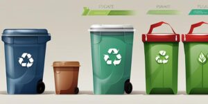Plásticos y contenedores de reciclaje
