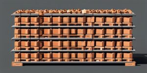 Pila de bricks de caldo reciclables en contenedor especial