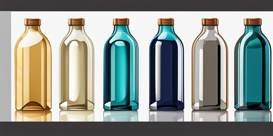 Botella de plástico reciclada en maceta colorida